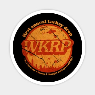 WKRP Thanksgiving Turkey Drop Magnet